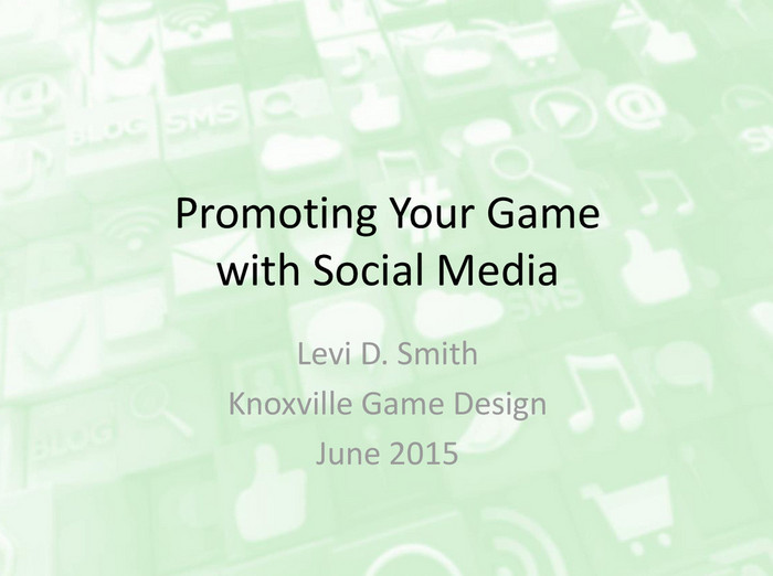 Promoting Your Game with Social Media