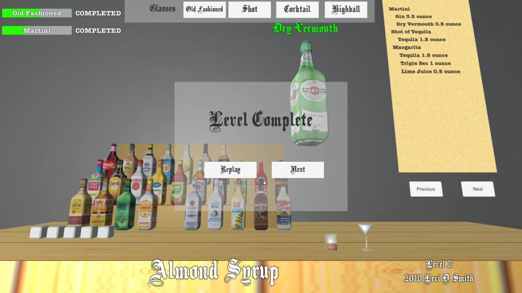 Bartender Game LD Smith Games